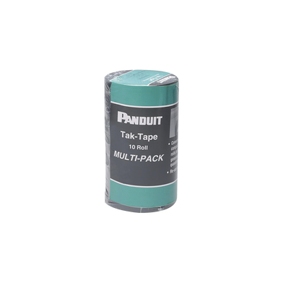 PANDUIT - Kit de 10 Rollos de Cinta de Contacto, de 10.66 m de largo y 19.1 mm de ancho c/u, Color Negro