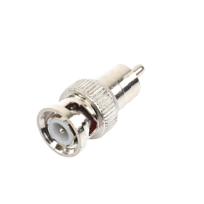 EPCOM TITANIUM - Adaptador en Línea para 75 Ohm, de Conector BNC Macho a RCA Macho en Aplicaciones de Audio-Video para Cámaras, Monitores y DVR's.