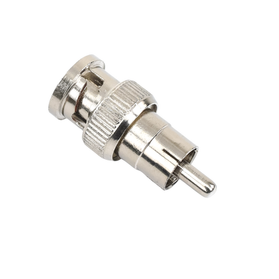 EPCOM TITANIUM - Adaptador en Línea para 75 Ohm, de Conector BNC Macho a RCA Macho en Aplicaciones de Audio-Video para Cámaras, Monitores y DVR's.