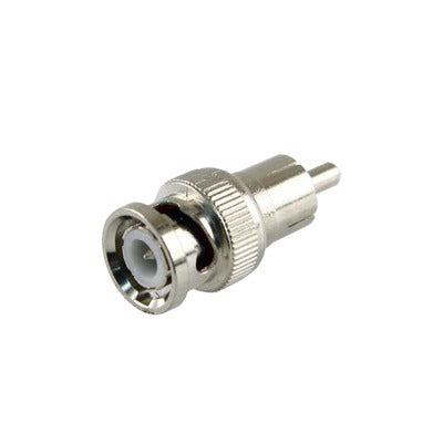 EPCOM TITANIUM - Adaptador en Línea para 75 Ohm, de Conector BNC Macho a RCA Macho en Aplicaciones de Audio-Video para Cámaras, Monitores y DVR's.