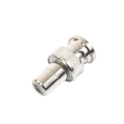 EPCOM TITANIUM - Adaptador en Línea para 75 Ohm, de Conector BNC Macho a RCA Hembra en Aplicaciones de Audio-Video para Cámaras, Monitores y DVR's.