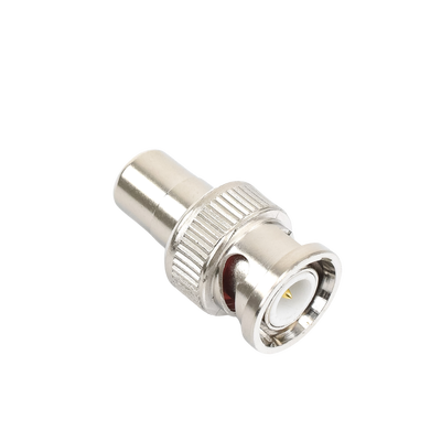EPCOM TITANIUM - Adaptador en Línea para 75 Ohm, de Conector BNC Macho a RCA Hembra en Aplicaciones de Audio-Video para Cámaras, Monitores y DVR's.