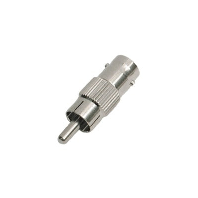 EPCOM TITANIUM - Adaptador en Línea para 75 Ohm, de Conector BNC Hembra a RCA Macho en Aplicaciones de Audio-Video para Cámaras, Monitores y DVR's.