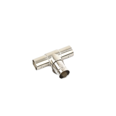 EPCOM TITANIUM - Adaptador en T para 75 Ohm de triple conectores BNC Hembras, Níquel/ Oro/ Teflón.