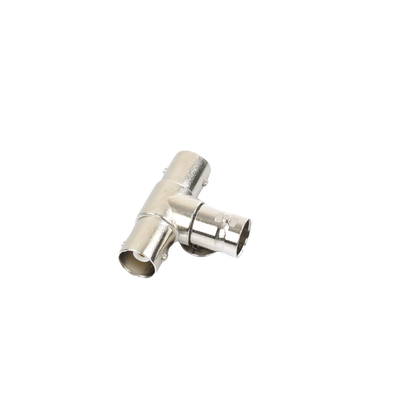 EPCOM TITANIUM - Adaptador en T para 75 Ohm de triple conectores BNC Hembras, Níquel/ Oro/ Teflón.