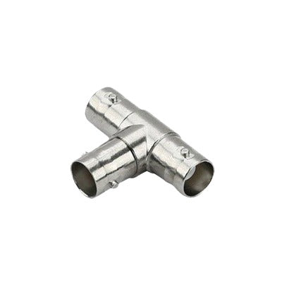 EPCOM TITANIUM - Adaptador en T para 75 Ohm de triple conectores BNC Hembras, Níquel/ Oro/ Teflón.