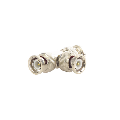 EPCOM TITANIUM - Adaptador de Triple conectores BNC macho para uso en sistemas de video vigilancia en aplicación con cables coaxiales RG-59/ RG-6, Níquel/ Oro/ Politetrafluoroetileno.