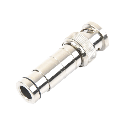 EPCOM TITANIUM - Conector BNC Macho en 75 Ohm, de Compresión Axial para Cable Coaxial RG-59/U, Níquel/ Oro/ Politetrafluoroetileno.