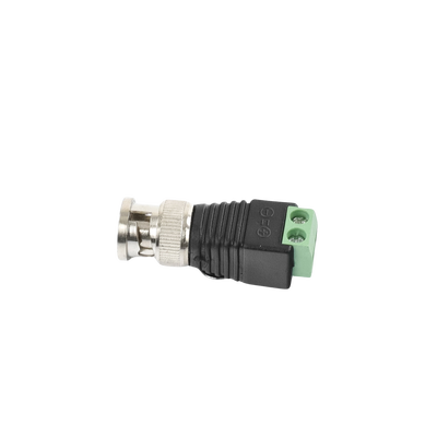 EPCOM TITANIUM - Adaptador de conector BNC macho a 2 terminales-tornillo para cables AWG-26-14, en aplicaciones Video Vigilancia, Níquel/ Oro/  PTFE y PVC.