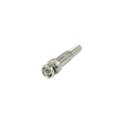 EPCOM TITANIUM - Conector BNC macho de 75 Ohm, con base de resorte para montar a presión cable coaxial RG-59/ Níquel/ Oro/ Teflón.