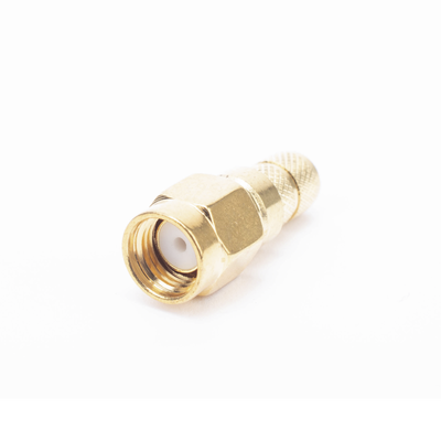 EPCOM TITANIUM - Conector SMA Macho Inverso de Anillo Plegable para Cables RG-8/X, LMR-240, 9258, Oro/ Oro/ Teflón.â€‹
