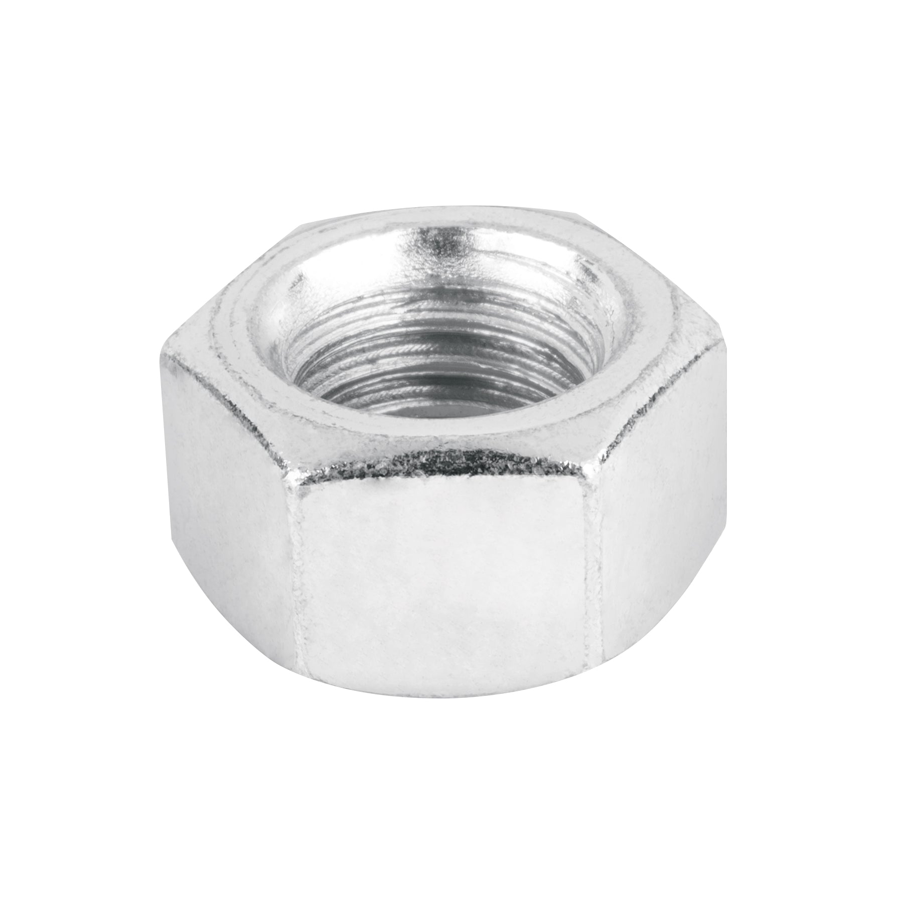Bolsa con 50 tuercas 1/2' hexagonales de acero galvanizado