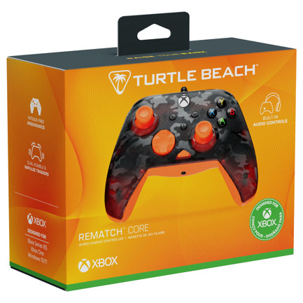 TURTLE BEACH - Control XB Turtle Beach Rematch Core Wired Controller- Ghost Black Camo/Orang