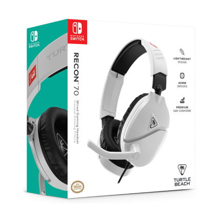 TURTLE BEACH - Auriculares Turtle Beach Recon 70 para Nintendo Switch