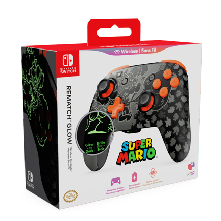 TURTLE BEACH - Control de Juego Inalámbrico Turtle Beach Rematch Blackout Bowser para Nintendo Switch