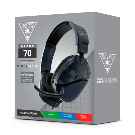 TURTLE BEACH - Auriculares para juegos Turtle Beach Recon 70 Camo - Azul
