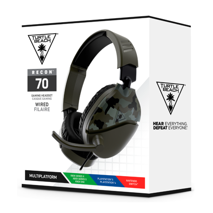 TURTLE BEACH - Auriculares para juegos Turtle Beach Recon 70 Camo - Verde