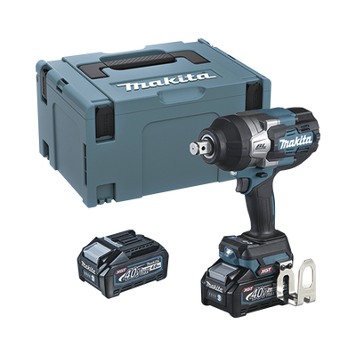 MAKITA - Llave de Impacto BL 40 V máx. XGT 3/4" 4 Velocidades eléctricas 0 A 1900-2200-2400- 0 a 2500 ipm. Incluye 2 baterías Li-ION, cargador rápido y maletín Makpac.