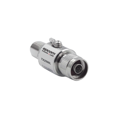 EPCOM POWERLINE - Protector de Línea Coaxial, tipo tubo de gas y paso de C.D., para 0-2.5 GHz, 750W y 0.2 dB de Perdida por Inserción