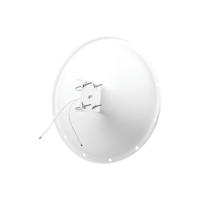 TXPRO - Antena Direccional con Frecuencia Extendida / 4.8 - 6.5 GHz / 28 dBi /  Jumper incluido con conector  SMA-Macho Inverso / Polaridad en 90º y 45º / Montaje incluido para torre o mástil