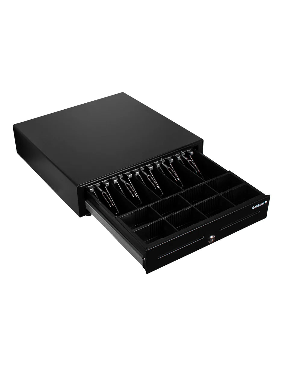 TECHZONE - Cajón de Dinero TechZone TZBE5B8M100 Capacidad para 5 Billetes 8 Monedas