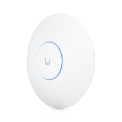 UBIQUITI - Punto de Acceso UniFi WiFi 6E Enterprise, alta densidad, hasta 600 usuarios, Mu-MIMO 4x4, bandas 2.4/5/6 Ghz, (1) puerto RJ45 2.5G (POE+ no incluido)