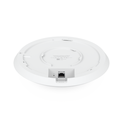 UBIQUITI - Punto de Acceso UniFi WiFi 6E Enterprise, alta densidad, hasta 600 usuarios, Mu-MIMO 4x4, bandas 2.4/5/6 Ghz, (1) puerto RJ45 2.5G (POE+ no incluido)