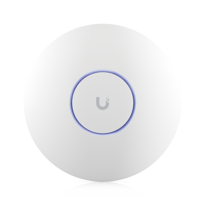 UBIQUITI - Punto de Acceso UniFi WiFi 6E Enterprise, alta densidad, hasta 600 usuarios, Mu-MIMO 4x4, bandas 2.4/5/6 Ghz, (1) puerto RJ45 2.5G (POE+ no incluido)