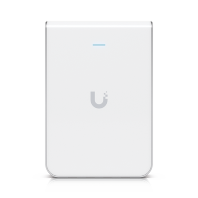 UBIQUITI - Access Point UniFi U6 In Wall/Montaje p/pared, WIFI 6 2.4 Y 5 Ghz, hasta 5.3 Gbps, 1 pto PoE In, 4 ptos secundarios (1 PoE Out)