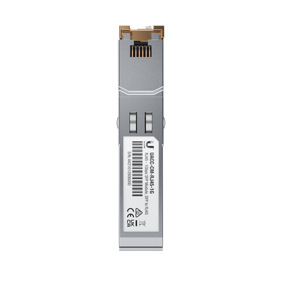 UBIQUITI - UFiber Módulo de fibra SFP convertidor a cobre RJ45 10/100/1000 Mbps, distancia hasta 100 m