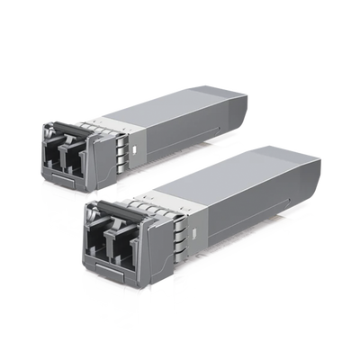 UBIQUITI - UFiber Módulo SFP+ 10G, transceptor MiniGibic MultiModo 10 Gbps, distancia 300m, conectores LC, paquete de 2 piezas