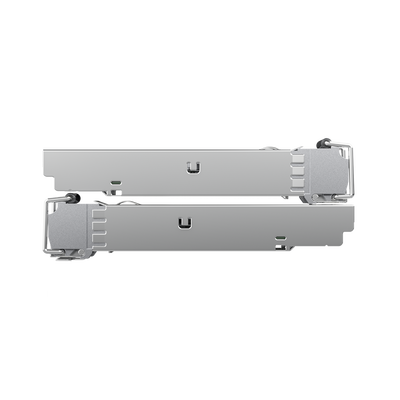 UBIQUITI - UFiber Módulo SFP, transceptor MiniGibic MultiModo 1.25 Gbps, distancia 550m, conectores LC, paquete de 2 piezas