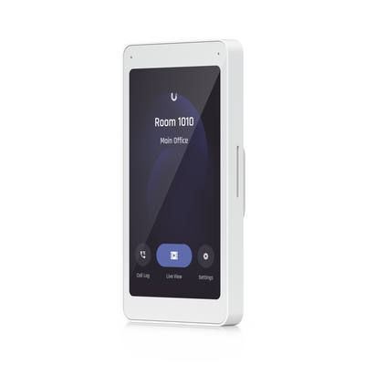 UBIQUITI - UniFi Intercom Viewer, monitor que se vincula a UA-INTERCOM, para visualizar y aperturar, pantalla táctil de 5", energizado por POE, montaje en pared