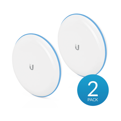 UBIQUITI - Kit UniFi Building Bridge de 1+ Gbps en 60 GHz con radio redundante en 5 GHz, alcance de hasta 500 m