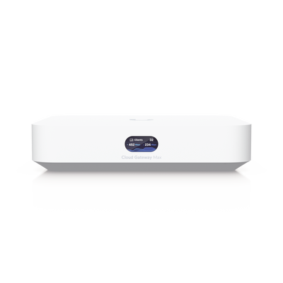 UBIQUITI - UCG Max Cloud Gateway de 2.5 GbE Compacto con Soporte para hasta 30 Dispositivos UniFi, 300+ Clientes, Enrutamiento IPS de 2.3 Gbps y Almacenamiento 512 GB de Memoria Interna