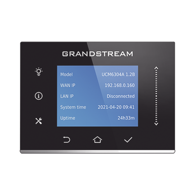 GRANDSTREAM - Conmutador IP-PBX para hasta 1000 usuarios y 150 llamadas simultaneas, 4FXO, 4FXS, solución para PyMEs