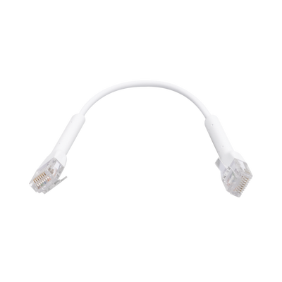 UBIQUITI - UniFi Ethernet Patch Cable Cat6 de 22 cm (8.66 pulgadas), Color Blanco