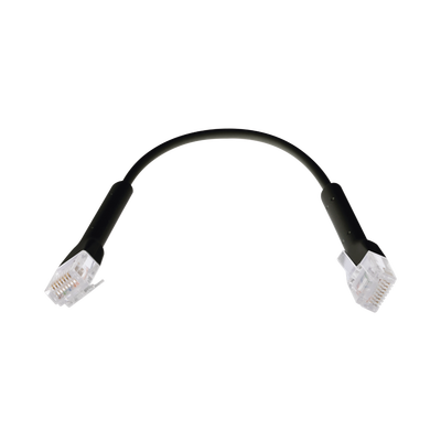 UBIQUITI - UniFi Ethernet Patch Cable Cat6 de 22 cm (8.66 pulgadas), Color Negro