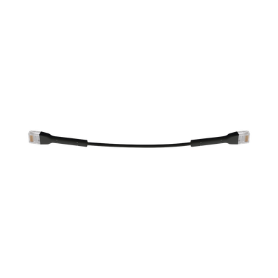 UBIQUITI - UniFi Ethernet Patch Cable Cat6 de 22 cm (8.66 pulgadas), Color Negro
