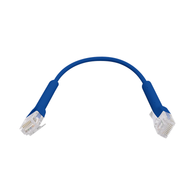UBIQUITI - UniFi Ethernet Patch Cable Cat6 de 22 cm (8.66 pulgadas), Color Azul