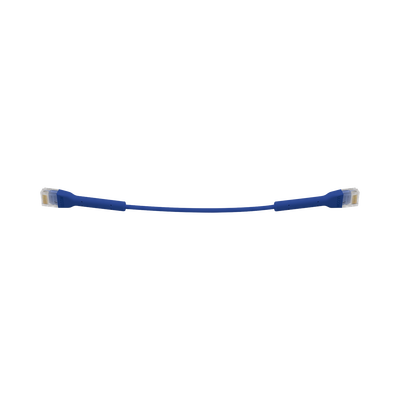 UBIQUITI - UniFi Ethernet Patch Cable Cat6 de 22 cm (8.66 pulgadas), Color Azul