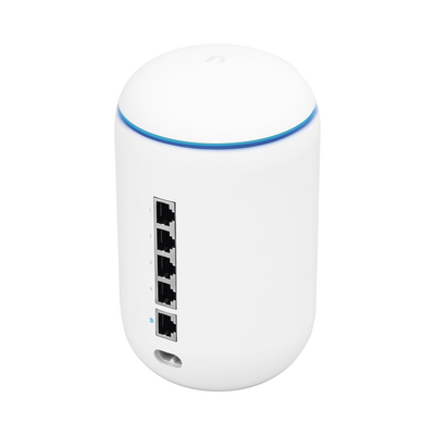 UBIQUITI - UniFi OS Console: UniFi Dream Machine, dispositivo que combina Wi-Fi AP 802.11ac Wave 2 MU-MIMO 4x4, Switch de 4 puertos, Router Security Gateway y Controlador UniFi