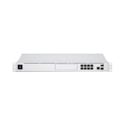UBIQUITI - UniFi OS Console: Dream Machine Pro, con 1 puerto WAN Gigabit RJ45, 1 puerto WAN 10G SFP+ / 8 puertos LAN Gigabit RJ-45, y una bahía de HDD 3.5" (No incluye HDD), Integra todas las aplicaciones UniFi