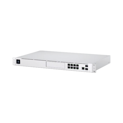 UBIQUITI - UniFi OS Console: Dream Machine Pro, con 1 puerto WAN Gigabit RJ45, 1 puerto WAN 10G SFP+ / 8 puertos LAN Gigabit RJ-45, y una bahía de HDD 3.5" (No incluye HDD), Integra todas las aplicaciones UniFi