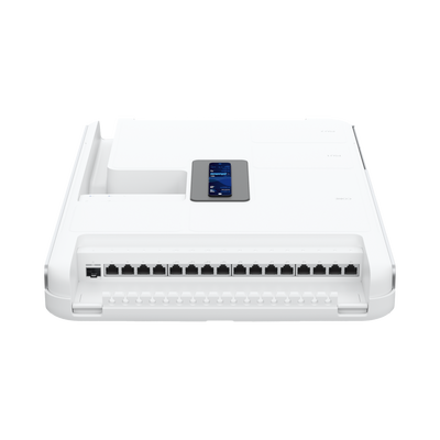 UBIQUITI - Dream Wall Cloud Gateway 10G Diseñado para Montaje en Pared con WiFi 6 Integrado, Switch PoE de Alta Potencia y Compatibilidad Total con Aplicaciones UniFi