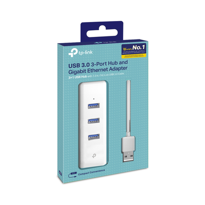 TP-LINK - Adaptador de red Ethernet USB 3.0 a RJ45 10/100/1000Mbps