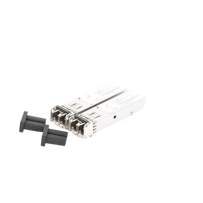 UBIQUITI - UFiber Módulo SFP, transceptor MiniGibic MultiModo 1.25 Gbps, distancia 550m, conectores LC, paquete de 2 piezas