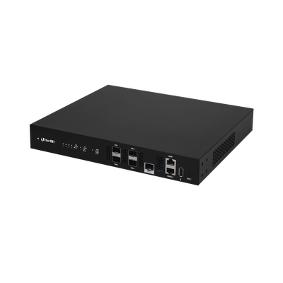 UBIQUITI - UFiber GPON OLT, Terminal de línea óptica hasta 512 ONUs concurrentes, con 4 puertos SFP GPON + 1 puertos SFP+ 10 G