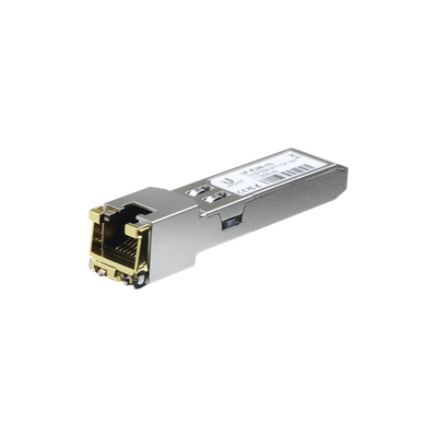 UBIQUITI - UFiber Módulo Ethernet RJ45 a SFP+ 1/10 Gbps, distancia hasta 100 m (1 Gbps) o 30 m (10 Gbps)