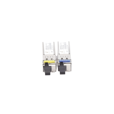 UBIQUITI - UFiber Módulo SFP, transceptor MiniGibic MonoModo 1.25 Gbps, distancia 3km, un conector LC, incluye 2 tranceptores